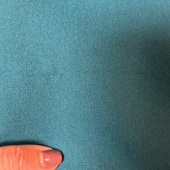 Double Breasted Shawl Teal Tuxedo with Black Trim - Picture 5 of 5